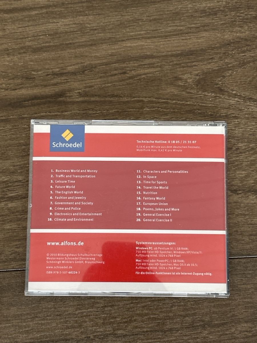 Software: Schroedel Alfons Lernwelt Englisch 6 CD-ROM – Gebraucht aus Amden von Arven-Schmuck 1