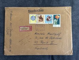 Lettre recommandée DDR 1984 Paris - Collection Timbre Rare 