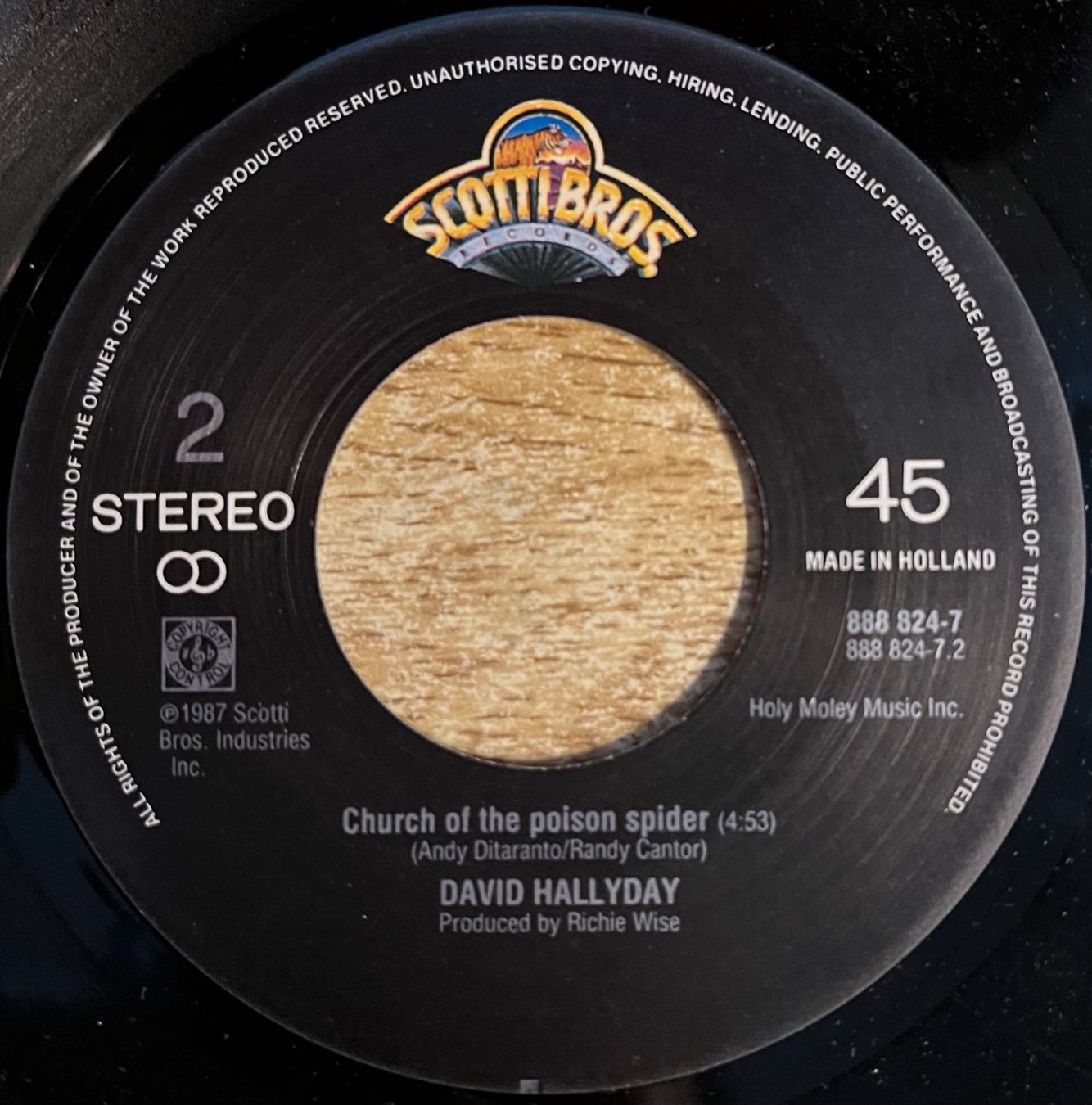 Dischi in vinile: DAVID HALLYDAY - HE'S MY GIRL – Usato da Bussigny venduto da vinyl-pas-cher 3