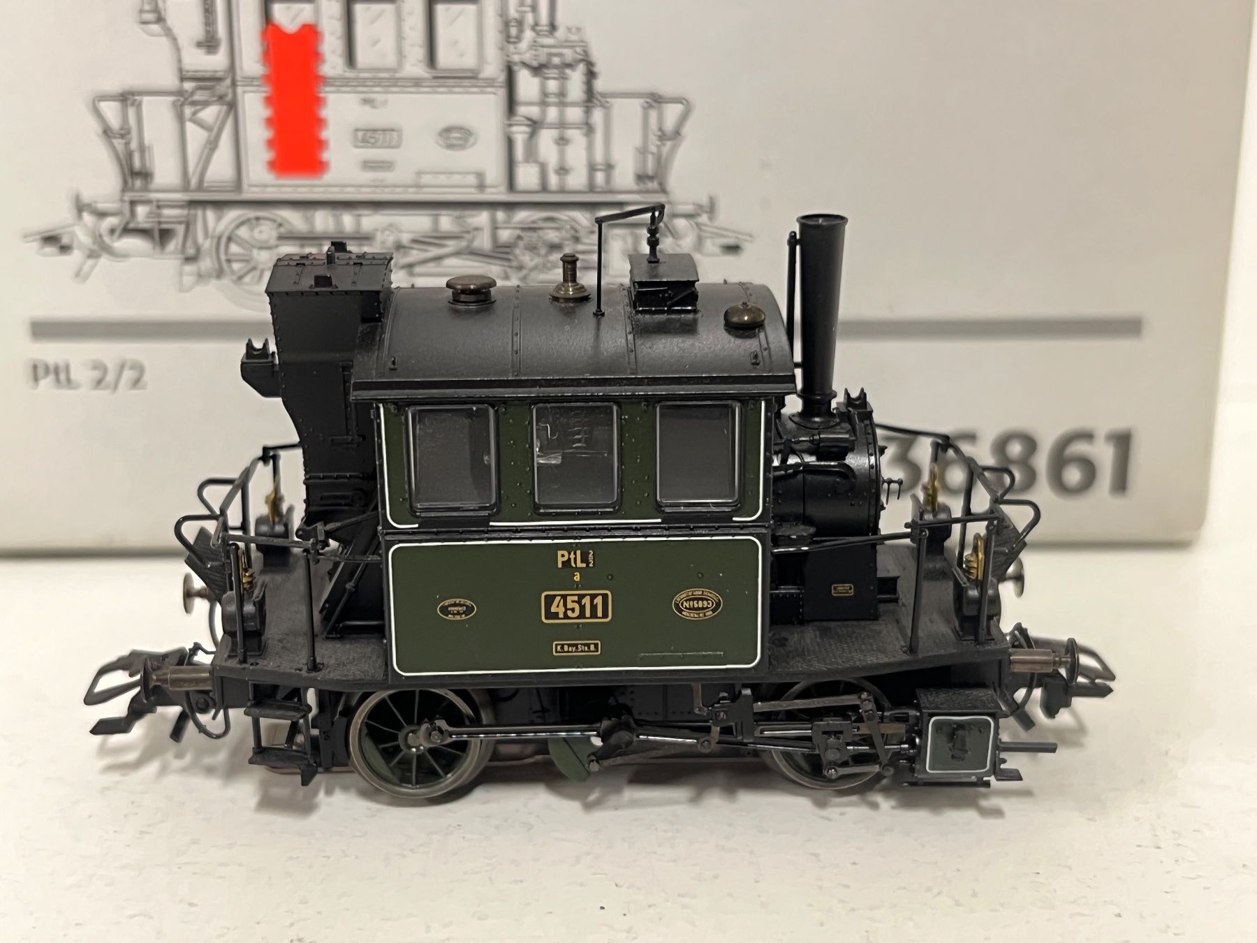 Märklin Modellini di ferrovie: Märklin 36861 PtL 2/2 Glaskasten DB Digital – Nuovo (secondo la descrizione) da Neuenhof venduto da ludovicco 1