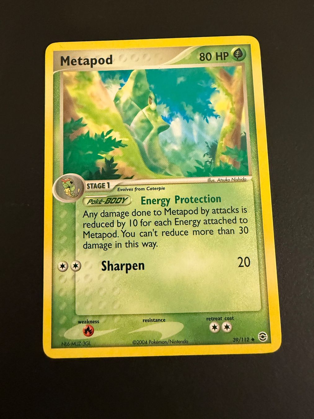 Pokémon Sammelbilder & Trading cards: Metapod 39/112 EX FireRed & LeafGreen – Gebraucht aus Zürich von pokemon_cards