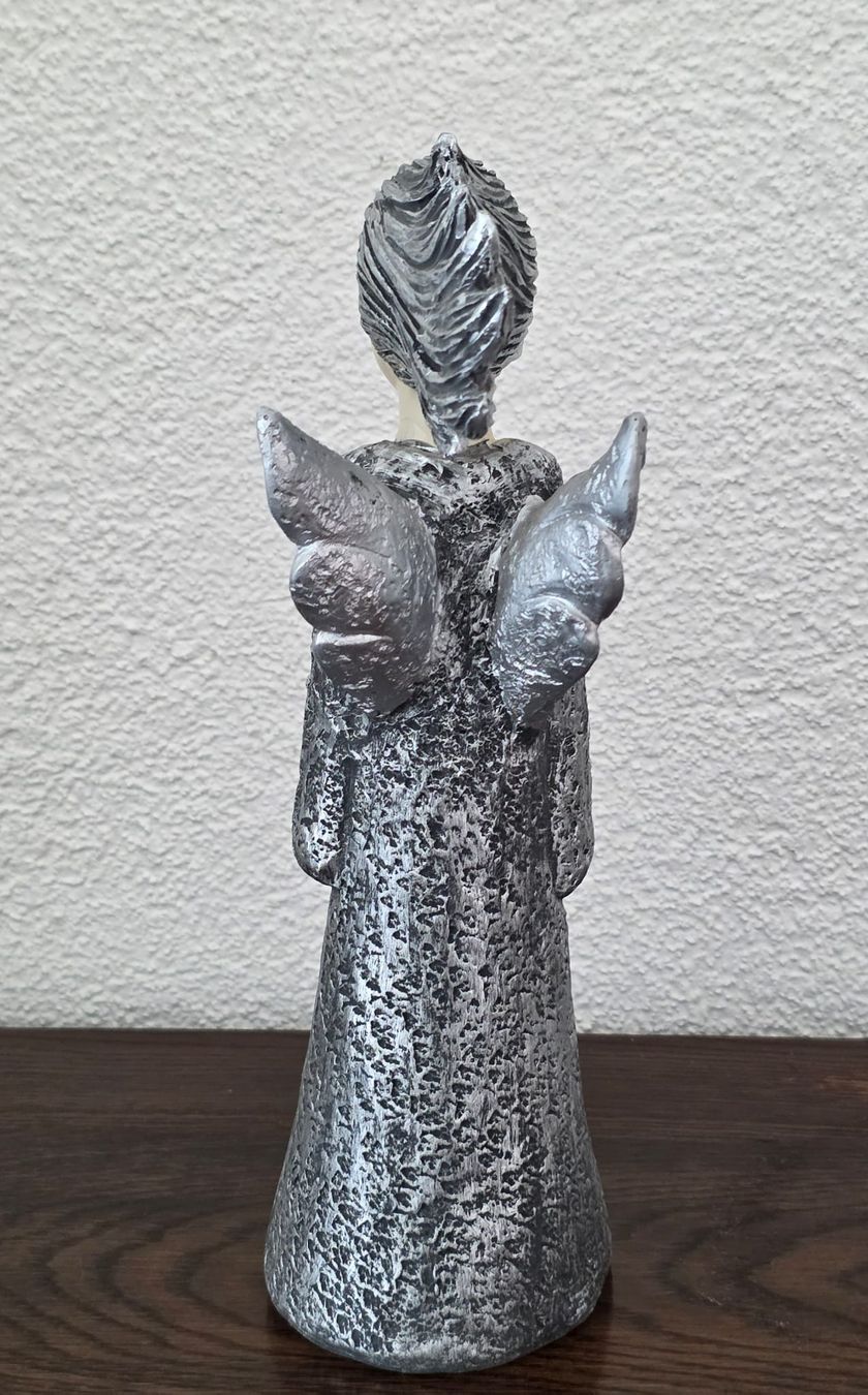 Alle Dekorationen: Dekofigur Engel Shabby Chic, Silber – Gebraucht aus Rheinsulz von Dred 4