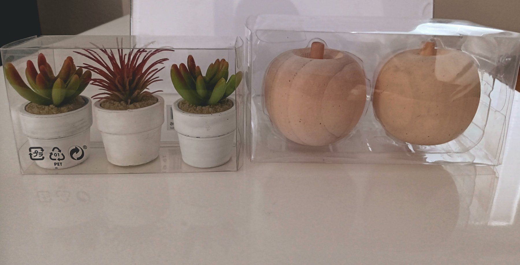 Piante & sementi: 3er Mini Kunstpflanzen Topf-Set + Holzdeko – Usato da Aarau venduto da Yeeaaah