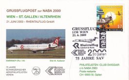 NABA 2000 St. Gallen Grussluftpost Wien - St. Gallen