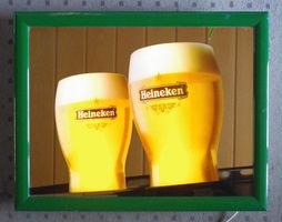 beleuchteter Heineken Motiv-Spiegel Leuchtreklame