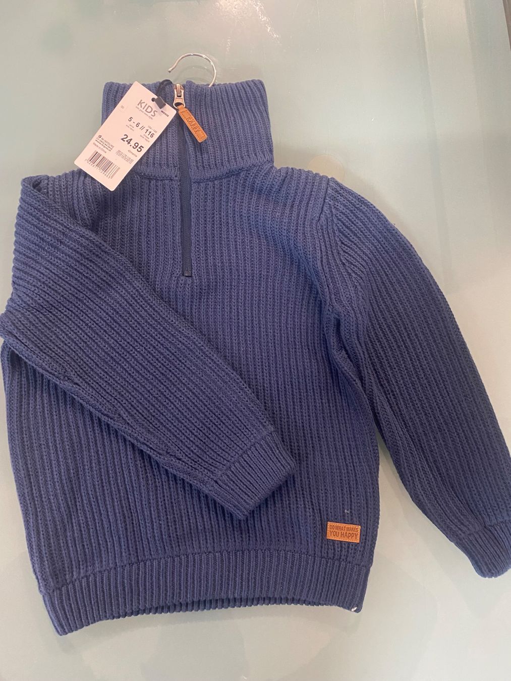 Pullover & Sweatshirts: Kinder Strickpullover Blau Gr. 116 – Neu mit Etikett – Neu und originalverpackt aus Hallau von lagerverkauf_ch