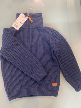 Kinder Strickpullover Blau Gr. 116 – Neu mit Etikett