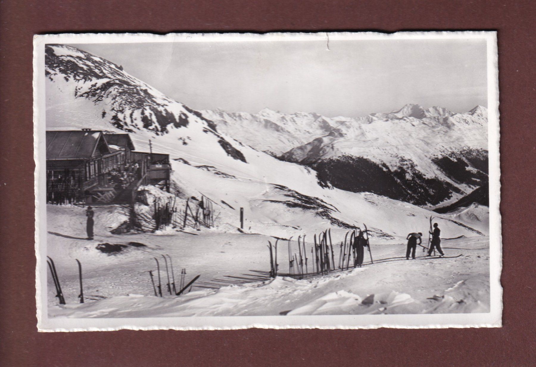 Ansichtskarten: Davos - Berghaus STRELAPASS – Gebraucht aus Pully von nicecards-shop