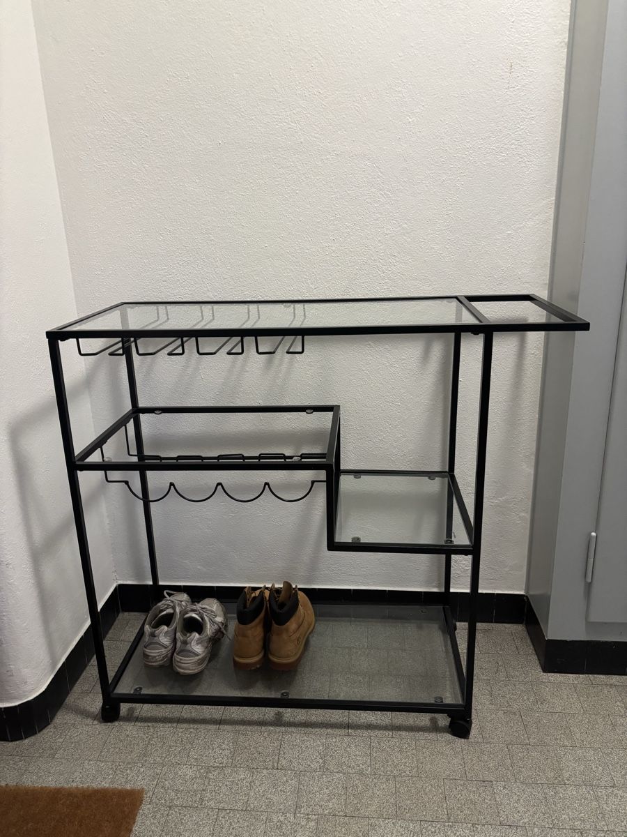 Eléments de bureau: Barwagen mit Glasablagen/ Weinregal – D'occasion à Zürich par lou_8j9v