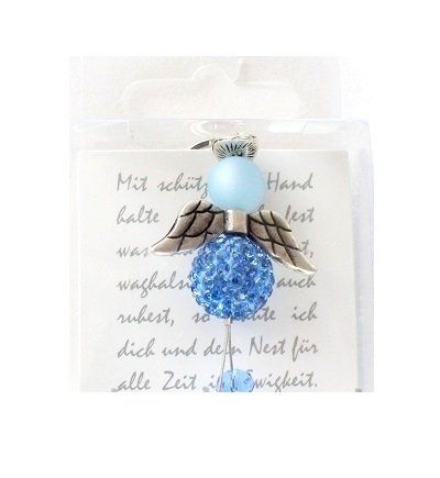 Anhänger: Schutzengeli blau – Neu und originalverpackt aus Schlatt TG von kreativ-atelier