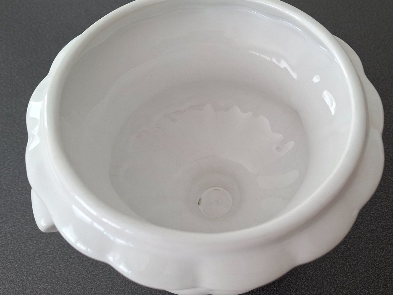 Vasi & Recipienti: Blumenvase Keramik weiss Vintage – Usato da Gattikon venduto da jeansgli 2
