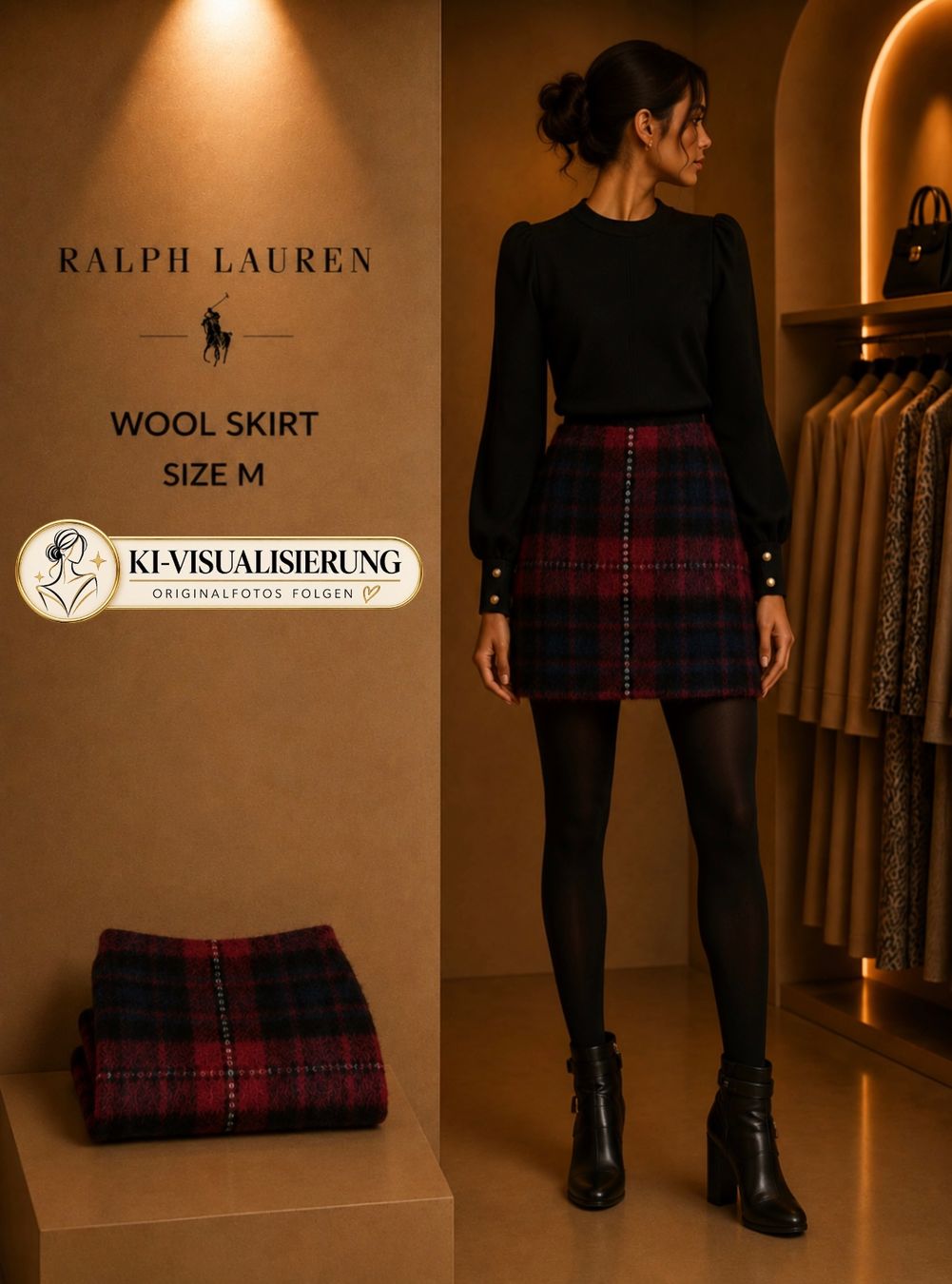 Ralph Lauren Röcke: Warmer Winter-Rock Ralph Lauren, Gr.M – Neu (gemäss Beschreibung) aus Fällanden von ekaterinatheissl