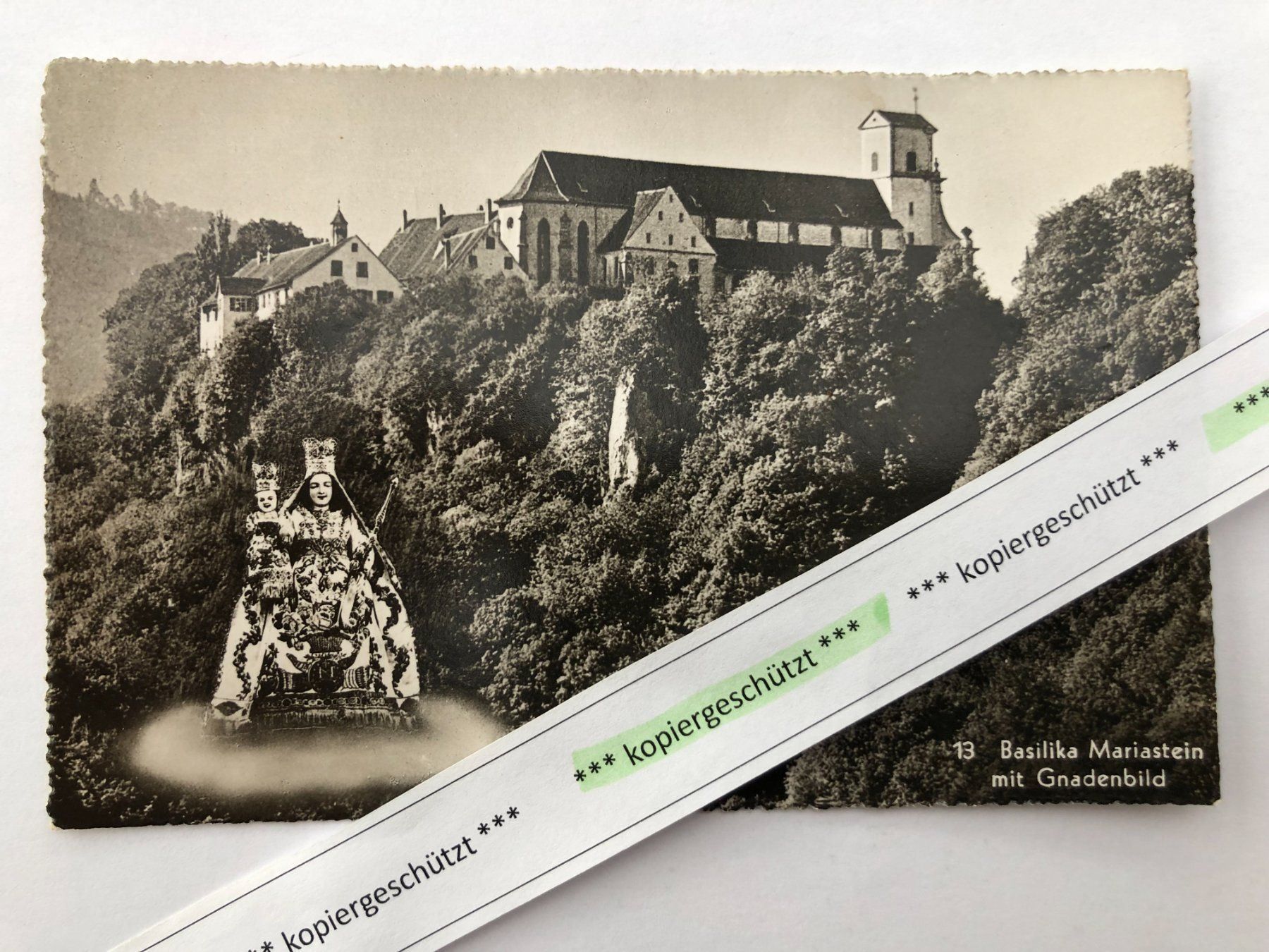 Cartoline postali: Basilika Mariastein AK – Usato da Hefenhofen venduto da Bierinder