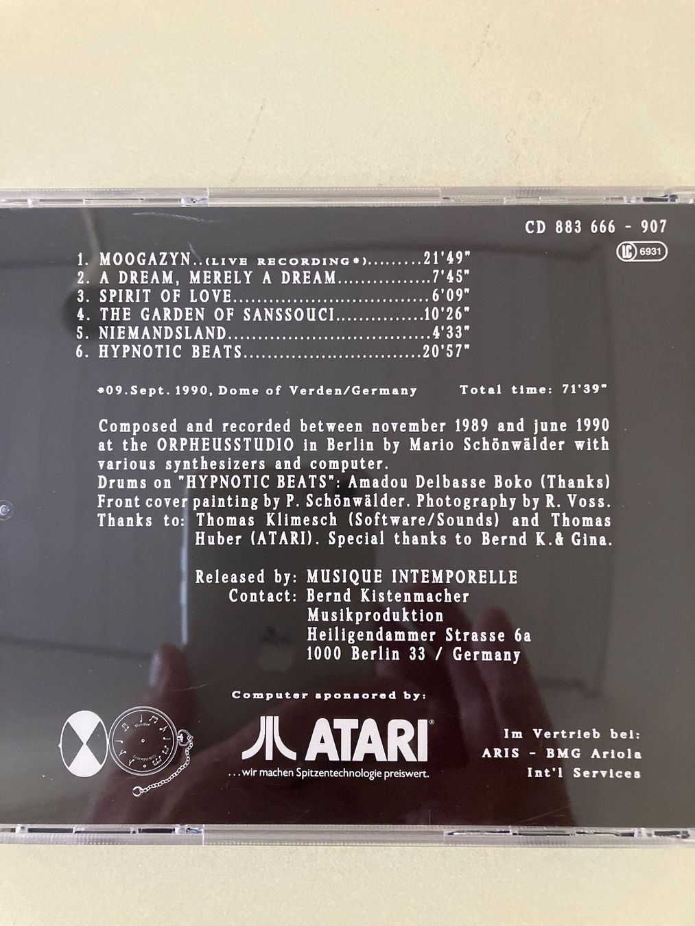 CD: Mario Schönwälder - Hypnotic Beats – Usato da Rüti ZH venduto da Ochello 1