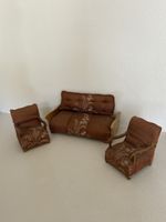 Antikes hangefertigtes Sofa und Sessel Puppenhaus Spielzeug