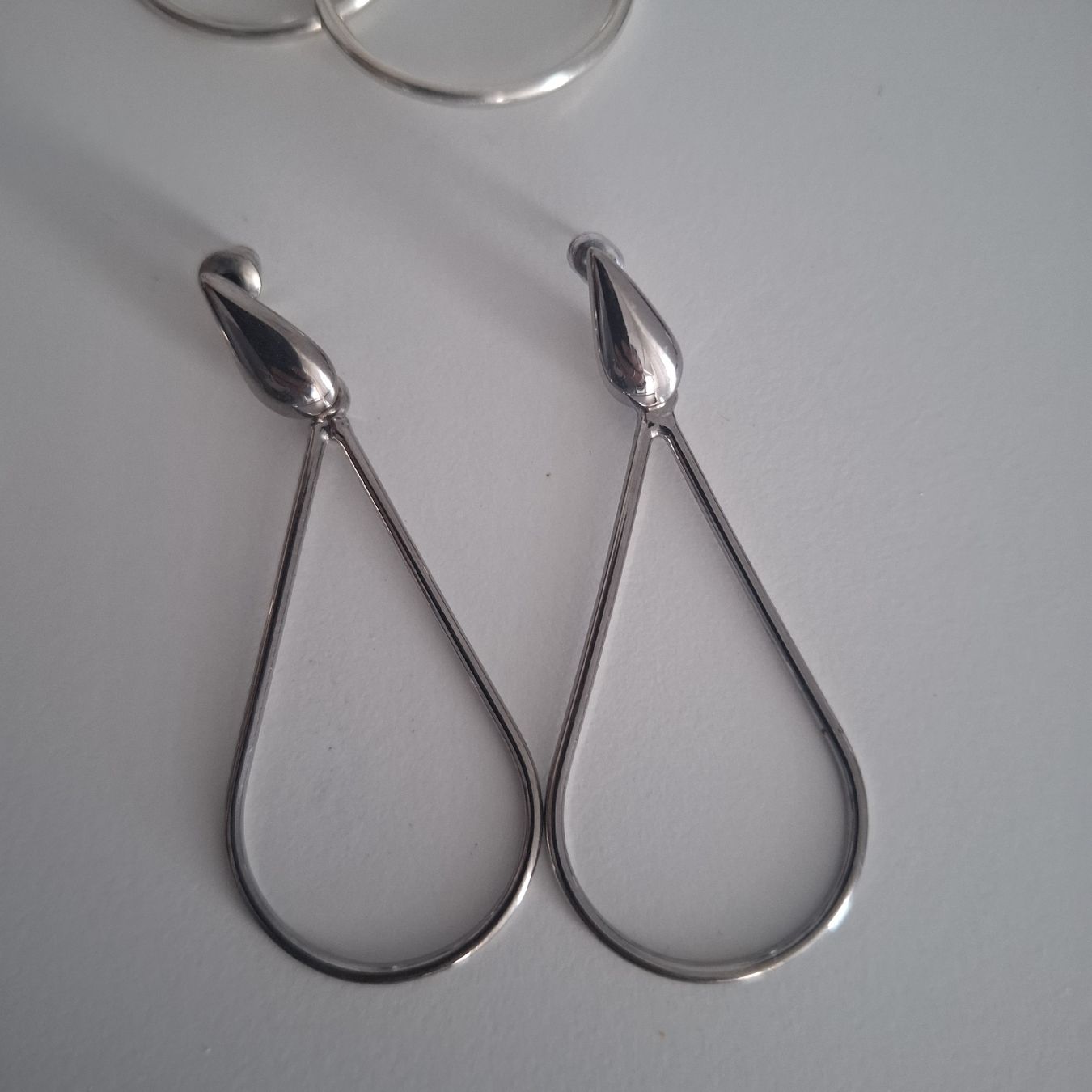 Ohrringe & -stecker: Ohrringe Set silberfarben verschiedene Formen – Gebraucht aus Siebnen von kar_gxl6 3