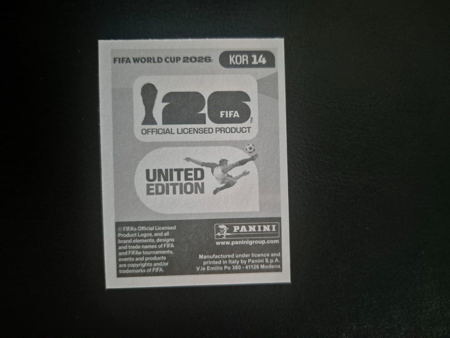 Panini Carte collezionabili: Panini WM 26 KOR 14 – Nuovo (secondo la descrizione) da Rorschacherberg venduto da AJ3108 1