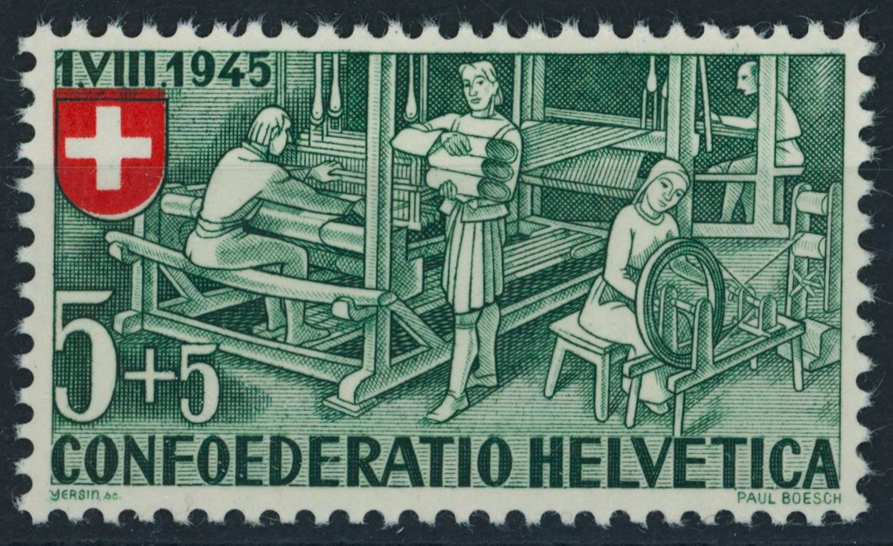 Alle Briefmarken: 1945 - Pro Patria - Abart - postfrisch ** – Neu (gemäss Beschreibung) aus Schindellegi von leecollect