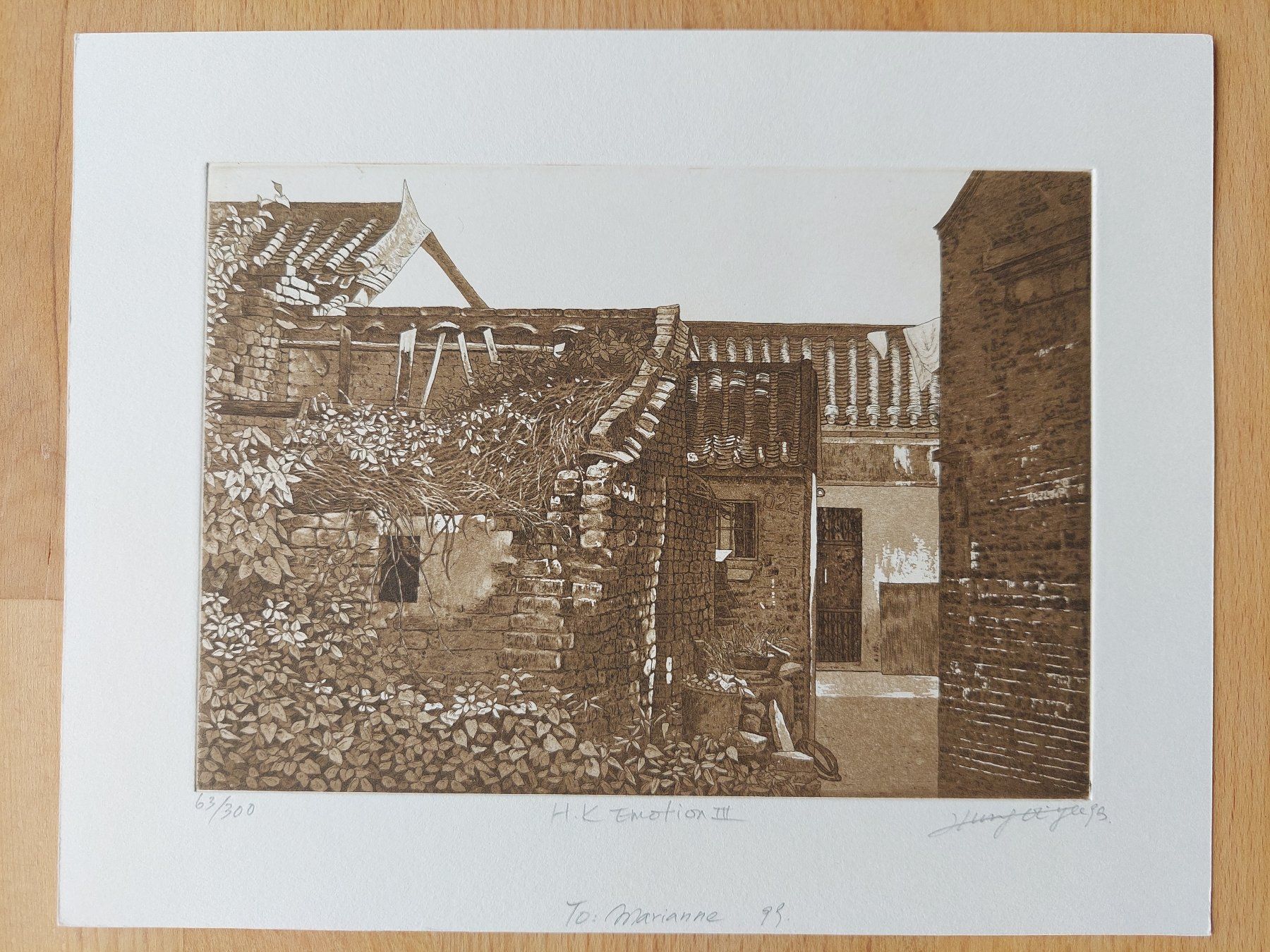 Dipinti: Exlibris Malou Hung - Original Radierung signiert – Usato da Obfelden venduto da Exlibris-Art