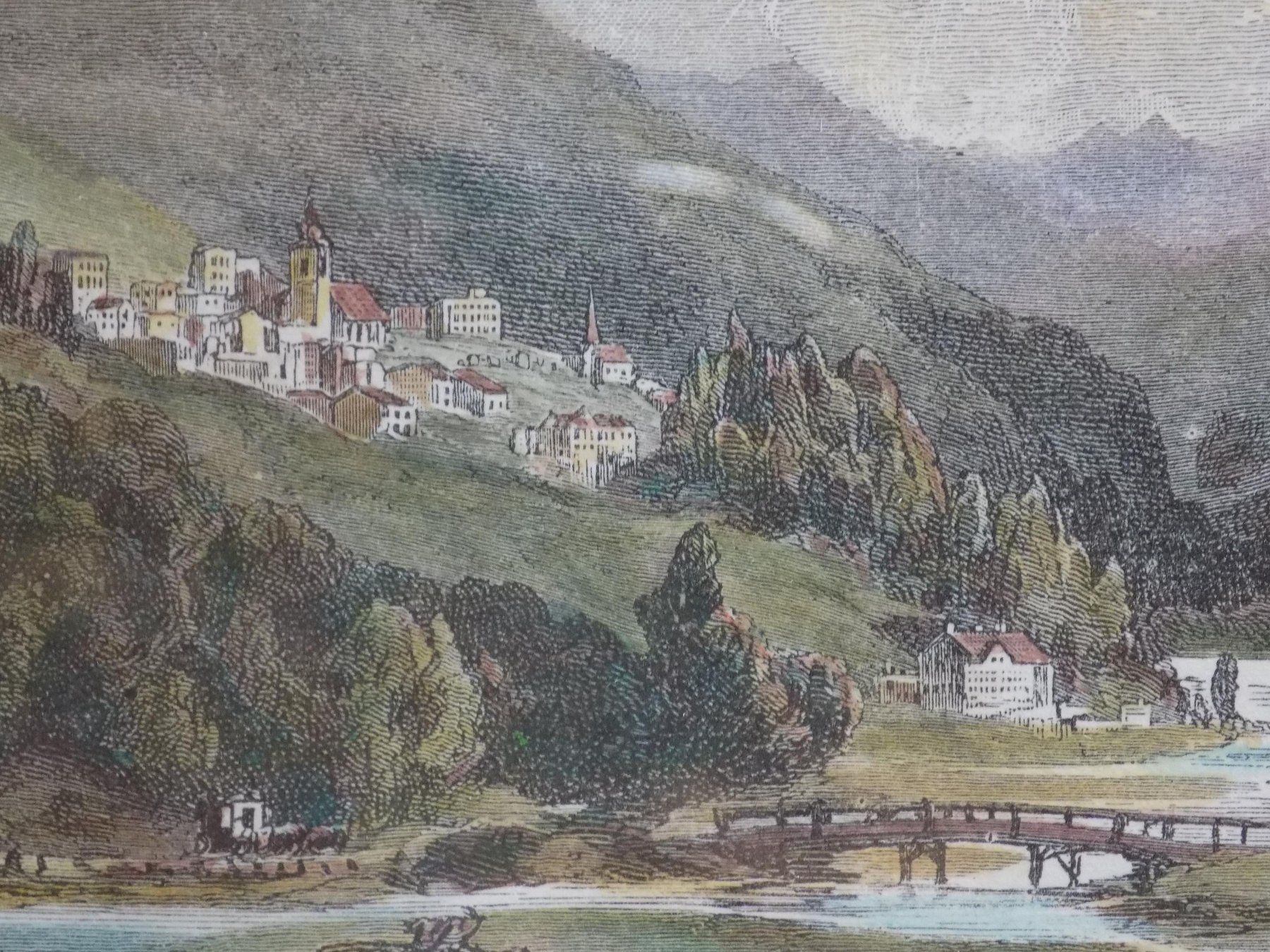 Gravures: St.Moritz Bad koloriert – D'occasion à Risch par Rischli15 7