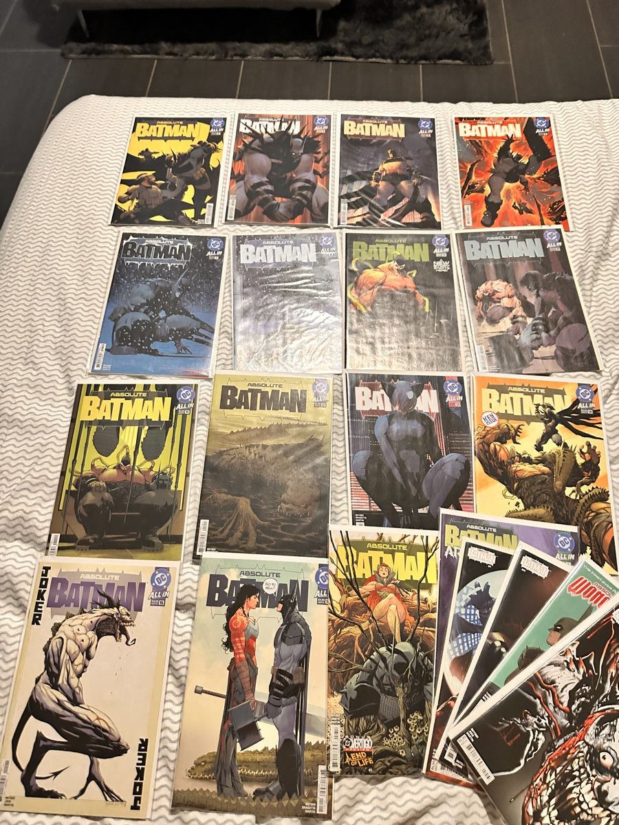 Fumetti: Absolute Batman Full Run 1-17 with Variants (missing 1 and3) – Usato da Gattikon venduto da 386ComicEmpire