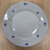 6 assiettes à dessert Kahla porcelaine motif floral bleu