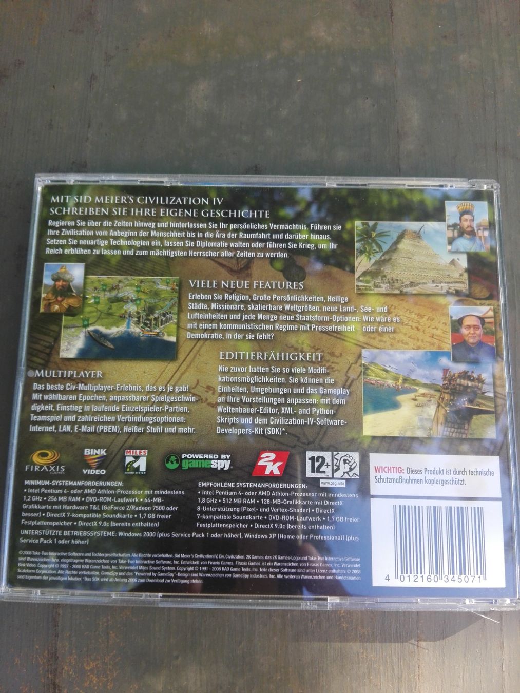 Giochi: Sid Meier's Civilization  (IV)   >Deutsch<      PC Spiel 2K – Usato da St.Gallen venduto da elk2023 2