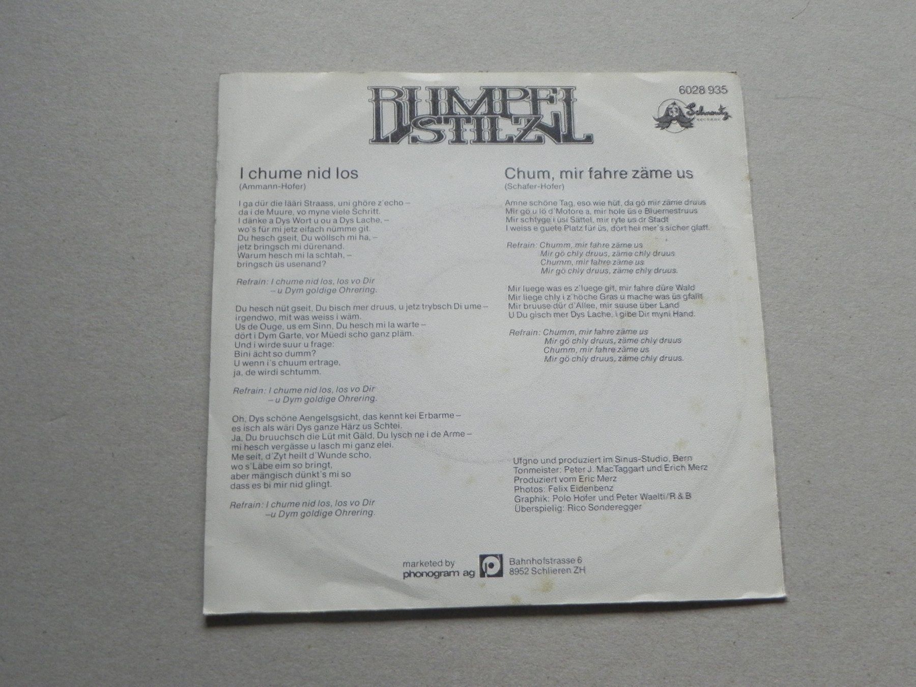 Dischi in vinile: Single Polo Hofer Rumpelstilz 1977 – Usato da Siebnen venduto da krimsie 1