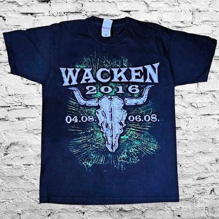 🤘💀 WACKEN 2016 Shirt M – Green Power Edition ⚡🤘