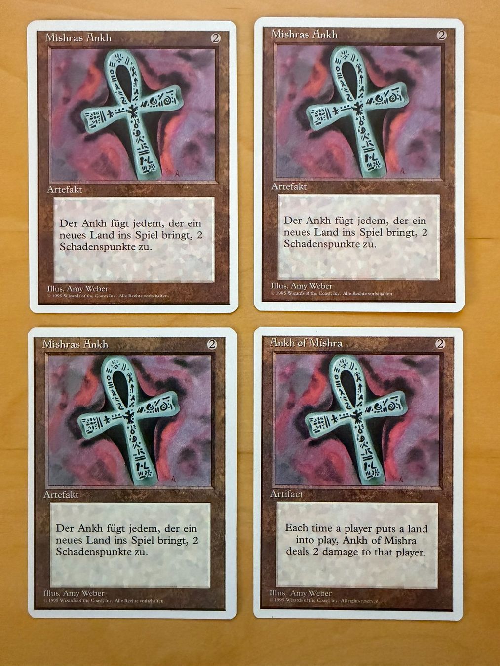 Magic The Gathering Carte collezionabili: 4x Mishras Ankh // 4th Edition // Magic – Usato da Binz venduto da Tempelritter
