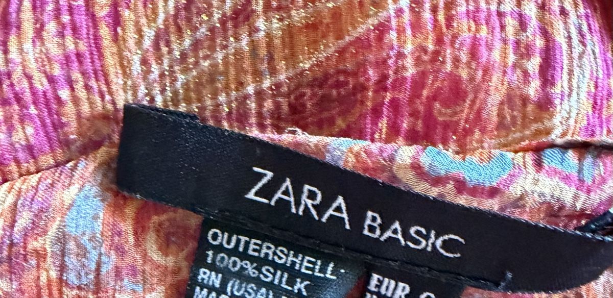 Zara Camicette: Damen Bluse Zara Basic Seide Grösse S  – Usato da Elsau venduto da isidobrany09 1