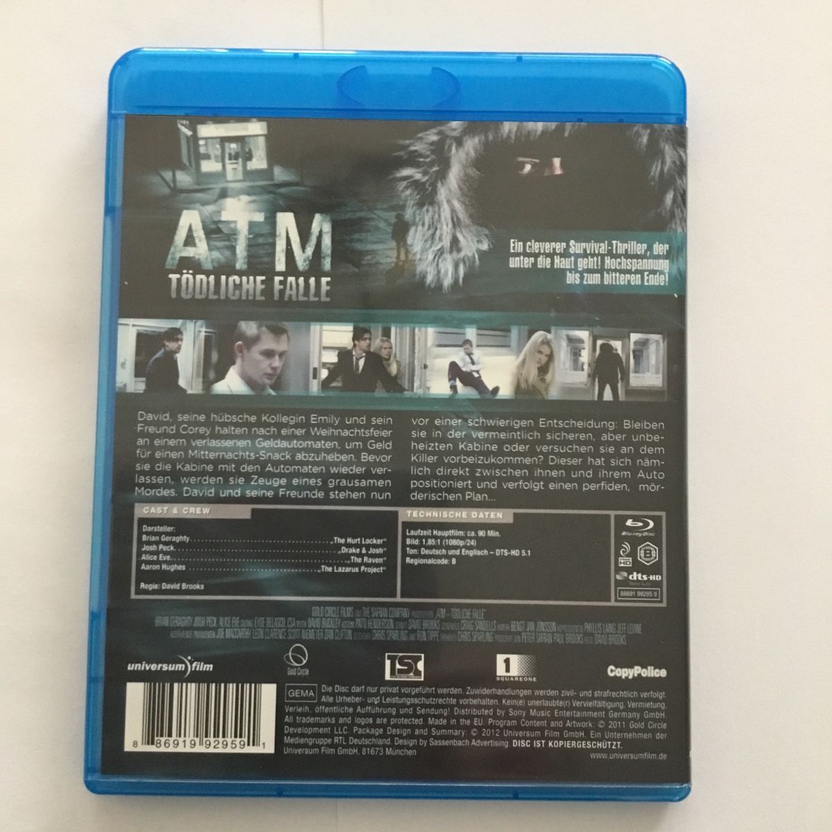 Tutti i DVDs: ATM Tödliche Falle Blu Ray Neu Wertig – Nuovo (secondo la descrizione) da Blauen venduto da berlingo65 1