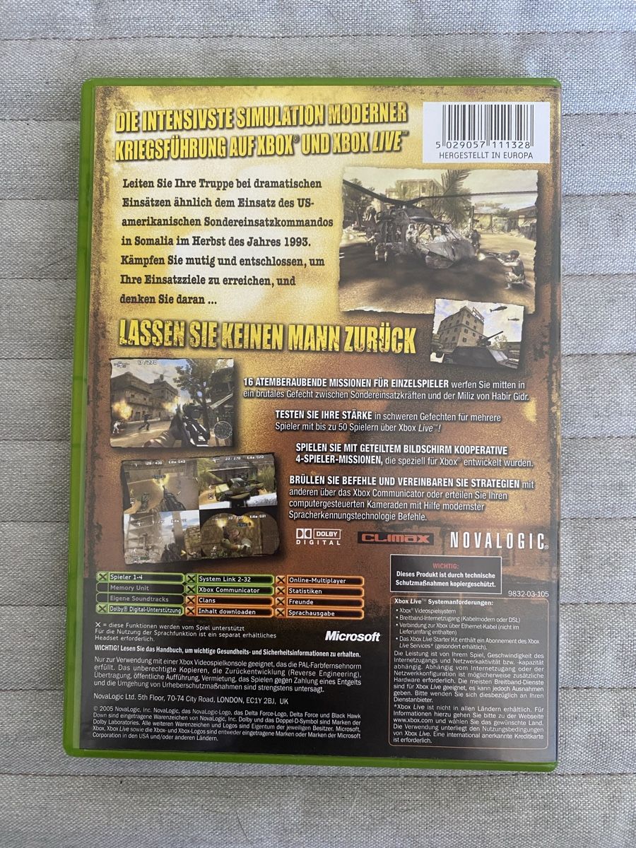 Microsoft Giochi: Delat Force: Black Hawk Down für Xbox – Usato da Thunstetten venduto da Virus_33 2