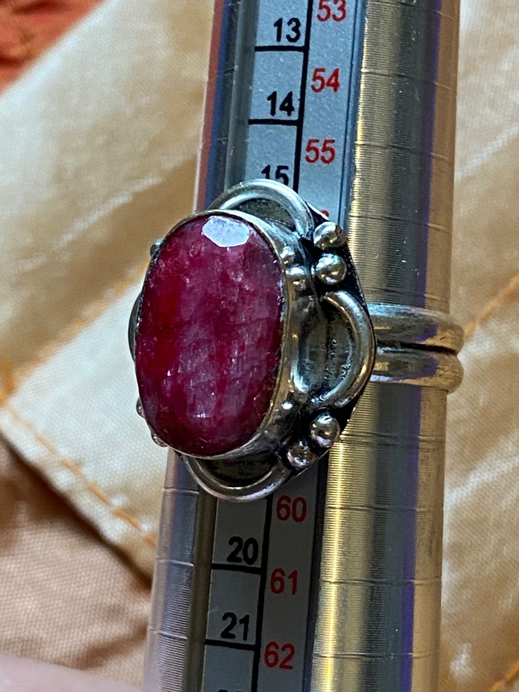 Ringe: Bague en argent avec rubis – Gebraucht aus Clarens von OptitesJoliesChoses 7
