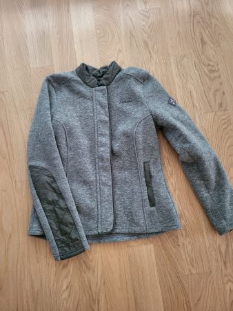 Schöffel Fleece Jacke/Pullover Reissver grau Damen Grösse 38