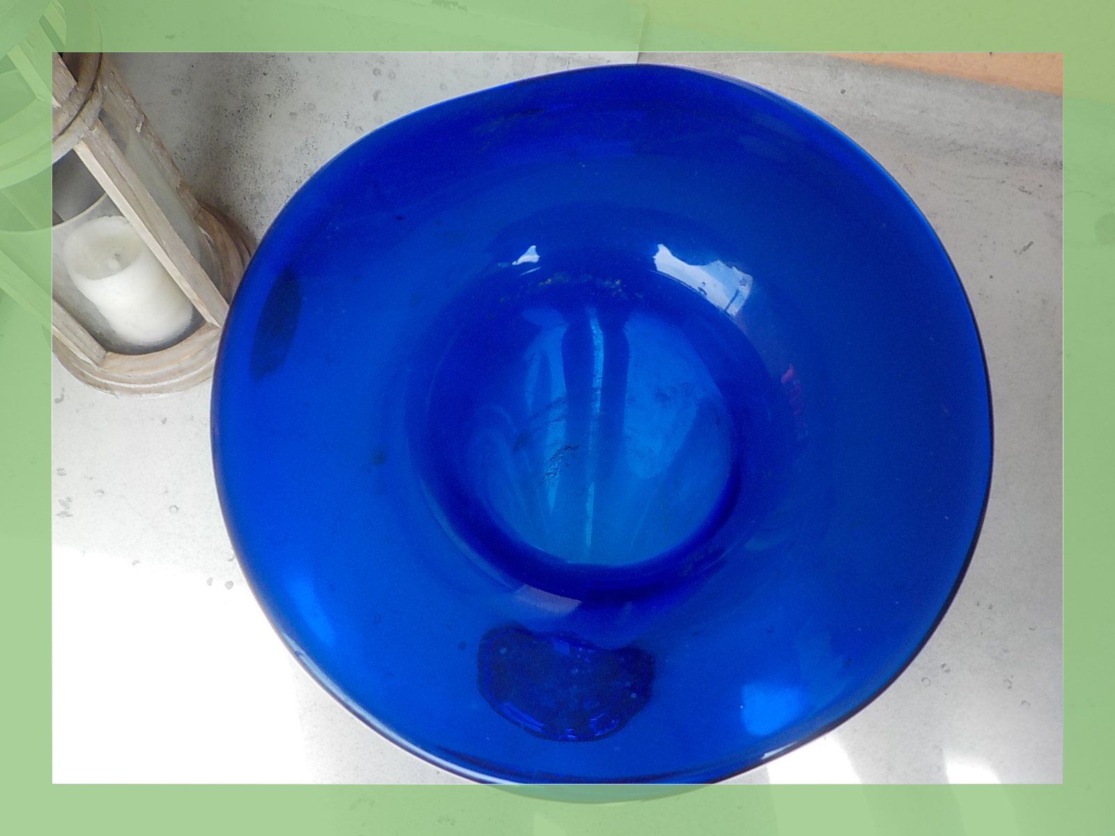 Vasi & Recipienti: Bodenvase blau Glas hoch schlank elegant – Usato da Bülach venduto da Freieck 2