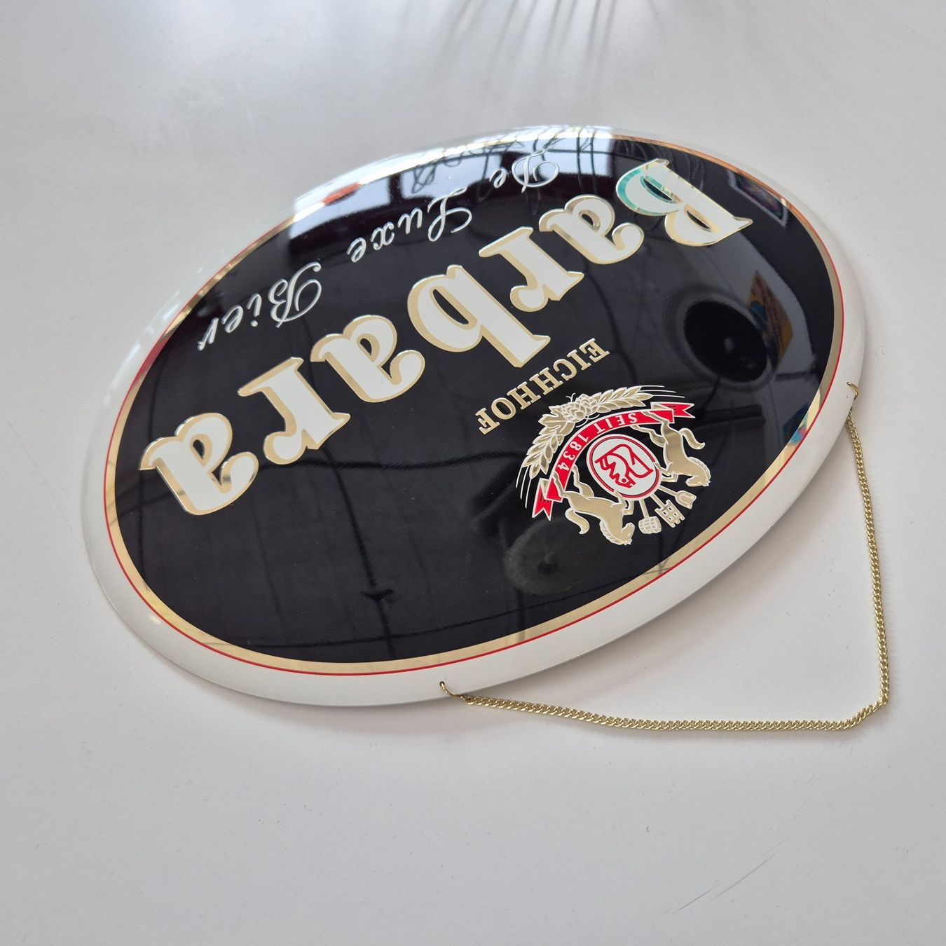 Eichhof Schilder: 1 Eichhof Barbara Werbeschild Blechschild Schild Bierwerbung – Gebraucht aus Nottwil von Wondewa-Shop 8