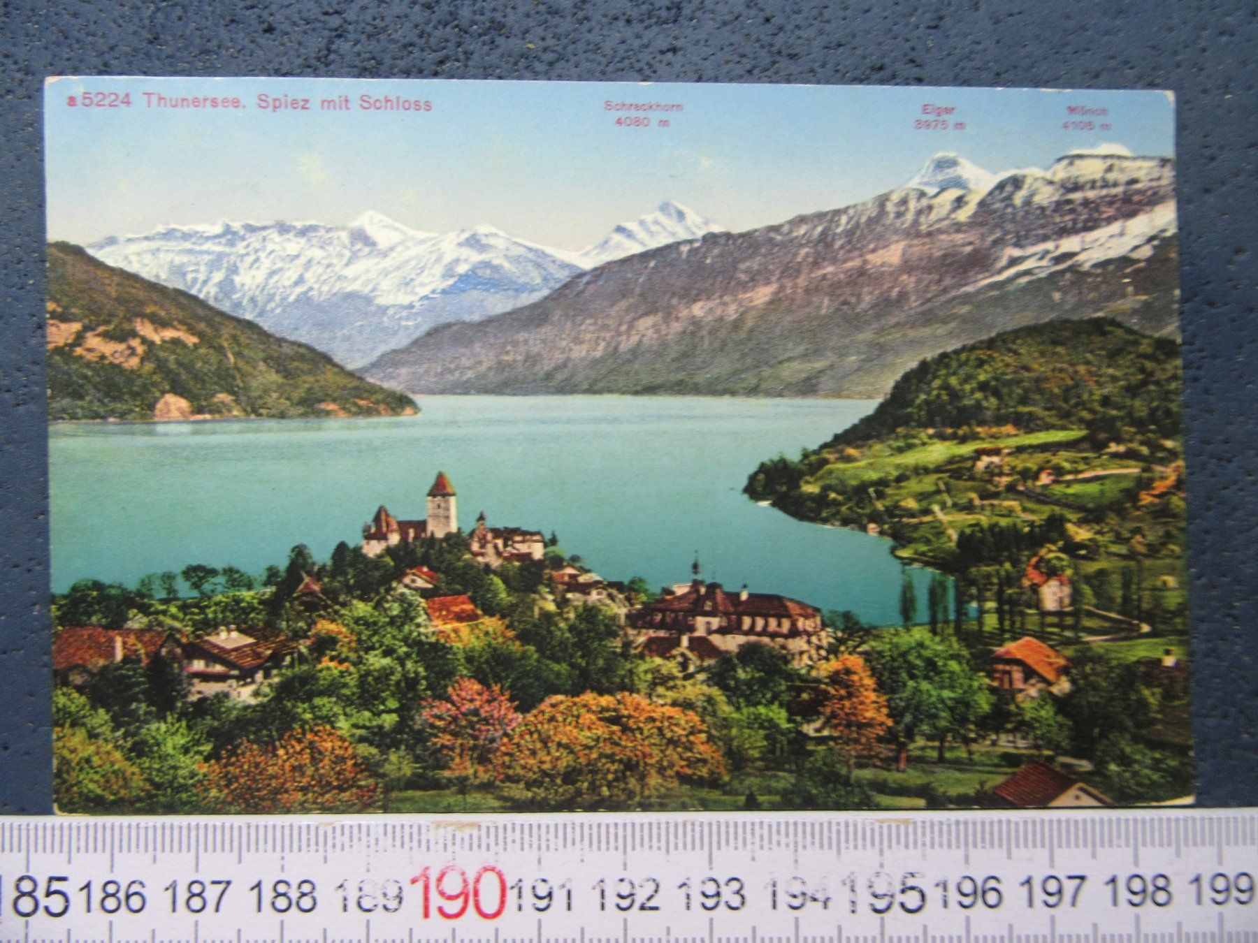 Cartoline postali: SPIEZ BUCHT 1927 BEO AK – Usato da Ettingen venduto da Hausi4711