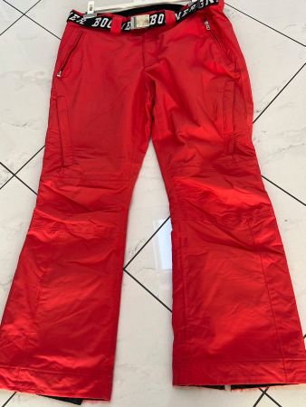 Skihose Bogner rot mit Gürtel gebraucht guter Zustand