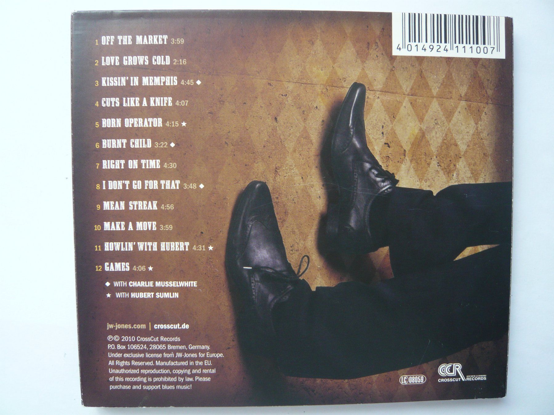 CDs: JW-JONES Midnight Memphis Sun – Gebraucht aus Winterthur von Cajun 2