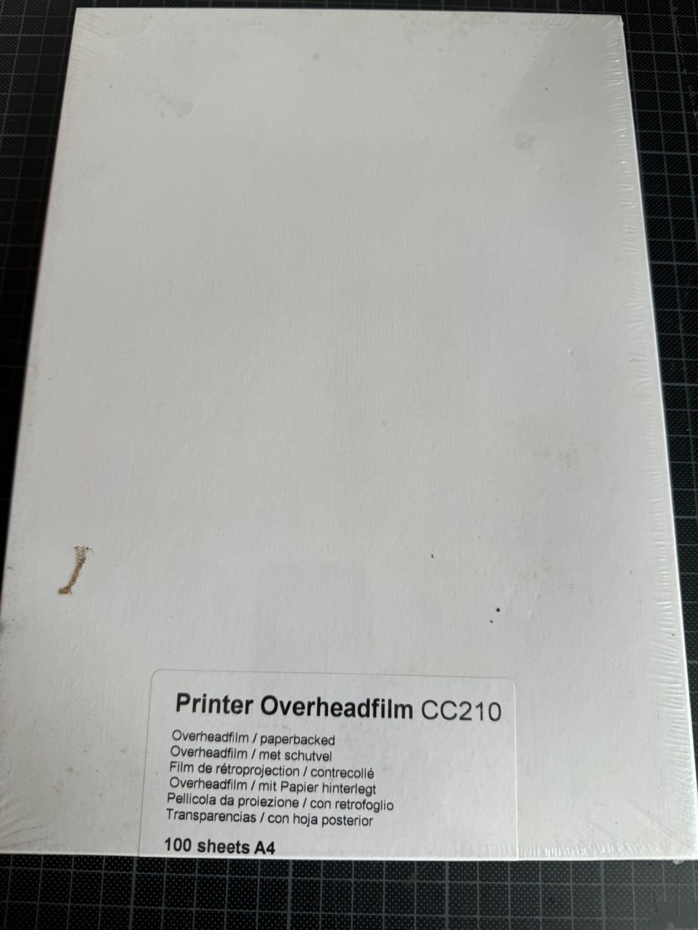 Fogli trasparenti: Printer Overheadfilm CC210 – Nuovo e nell'imballaggio originale da Zürich venduto da van_5xbk 1