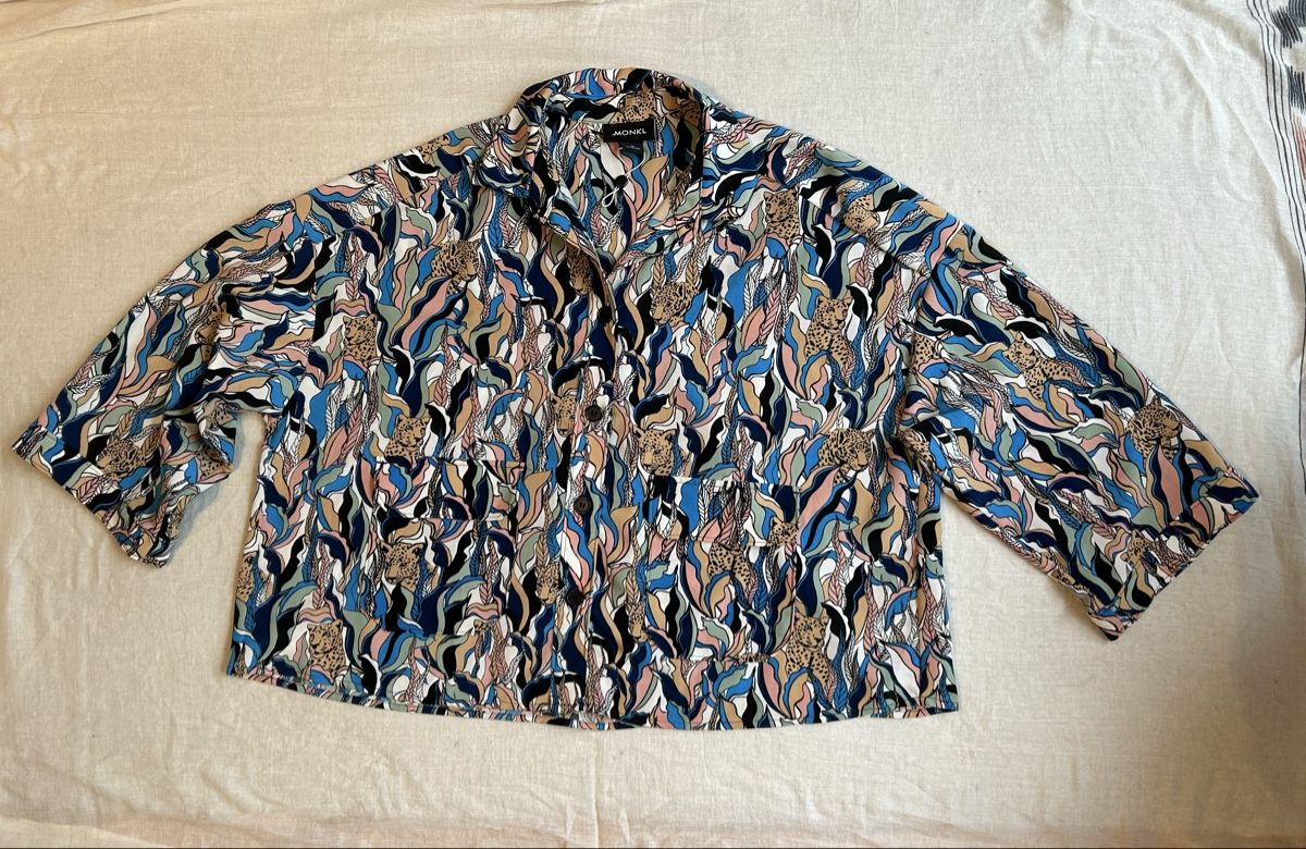 Monki Camicette: Monki Patterned Shirt Leopard Print Size M  – Nuovo (secondo la descrizione) da Genève venduto da NipponiaNippon 2
