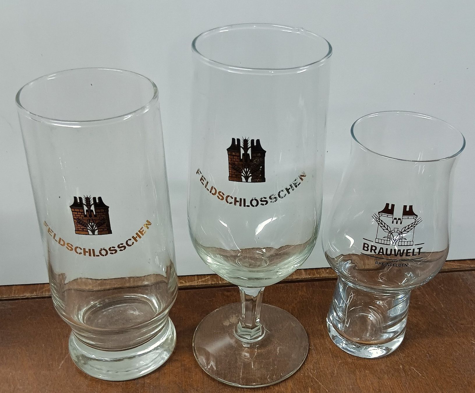 Feldschlösschen Bicchieri: 5 Bierglas Bier Brauerei Feldschlösschen – Usato da Lichtensteig venduto da B-B-Bier 4