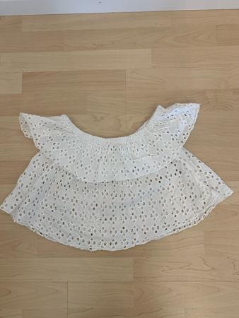 Spitzen Top, Weiss