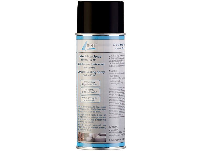 Sanitari: Allesdichter-Spray, schwarz, 400 ml – Nuovo e nell'imballaggio originale da Giubiasco venduto da news-shop 1