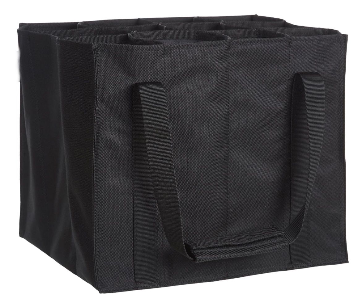 Borse: Flaschentasche, 12 Fächer, 0.75 l Flaschen, Schwarz – Nuovo e nell'imballaggio originale da Bülach venduto da StoreInShop.com 2