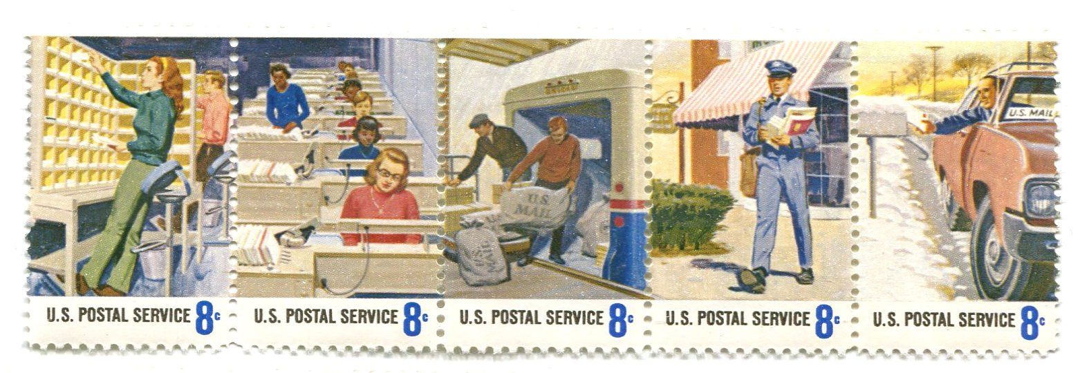 Tous les timbres: Briefmarken "Die Post". Vereinigte Staaten – Neuf avec emballage d'origine à Basel par Butsch5