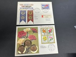 2 Schweizer Münzbriefe