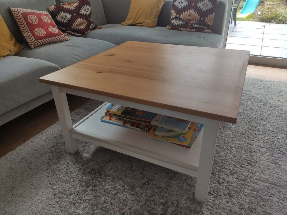 IKEA HEMNES Couchtisch - weiß 90x90 cm | Kaufen auf Ricardo