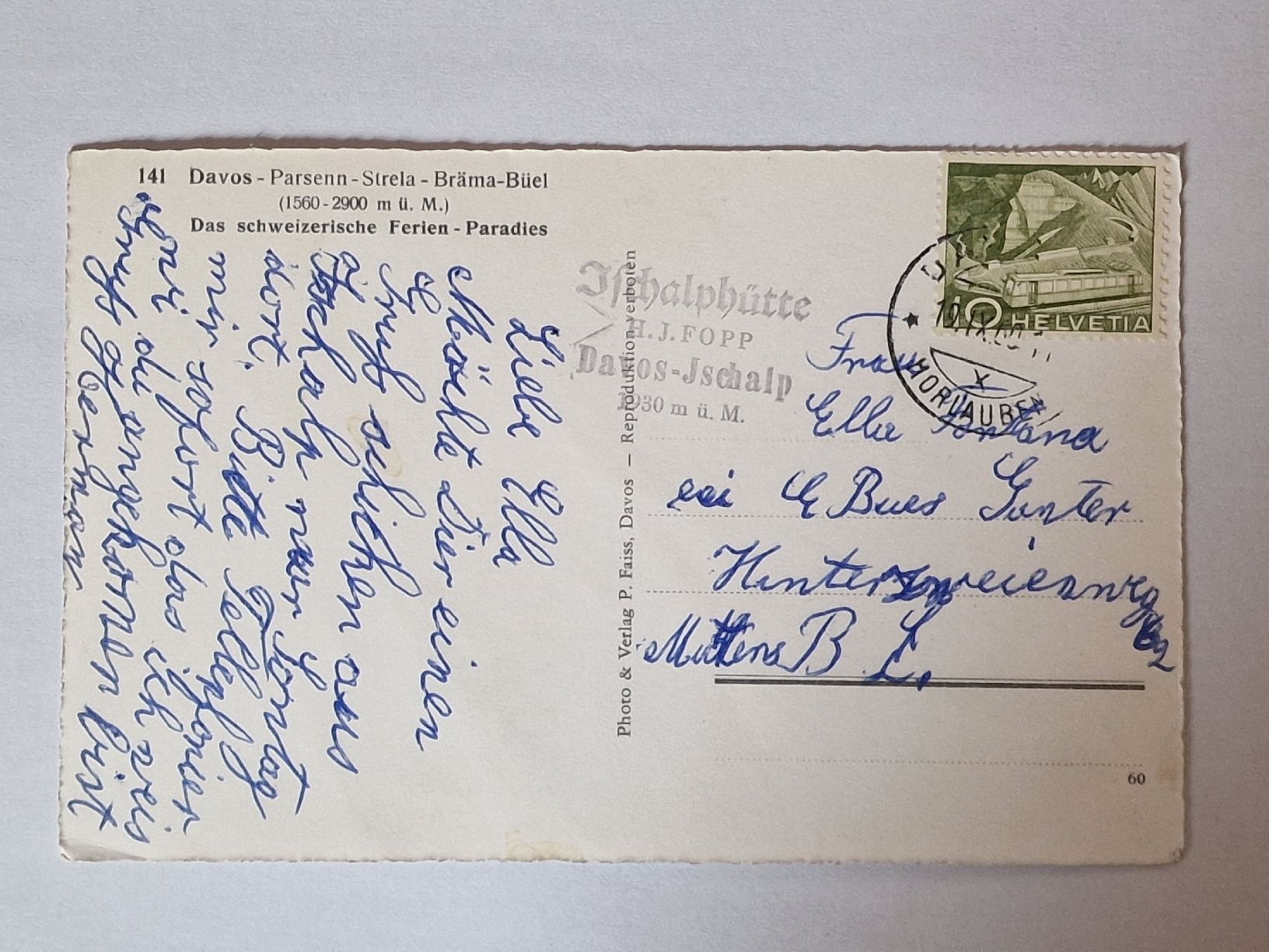 Cartes postales: Davos – D'occasion à Rüegsauschachen par Hbru 1